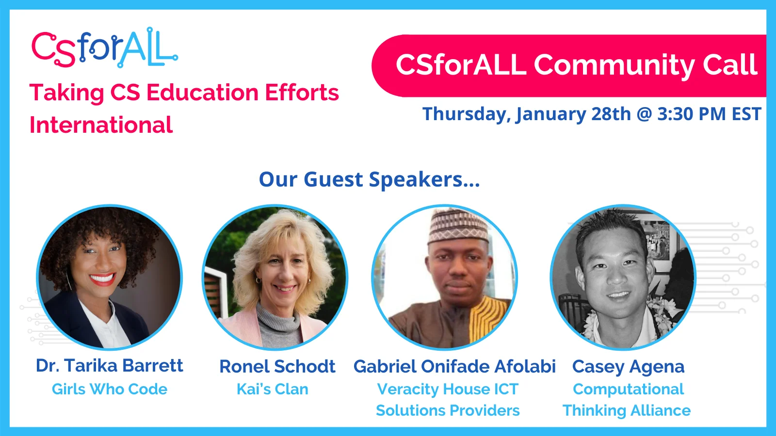CS For All Guest Speakers