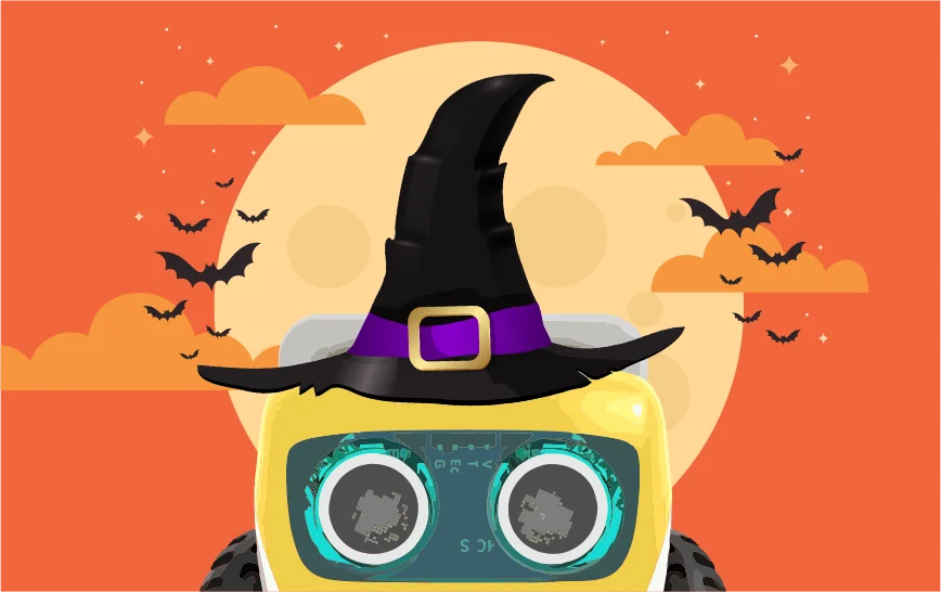 Kai's Clan Robot with Halloween Hat