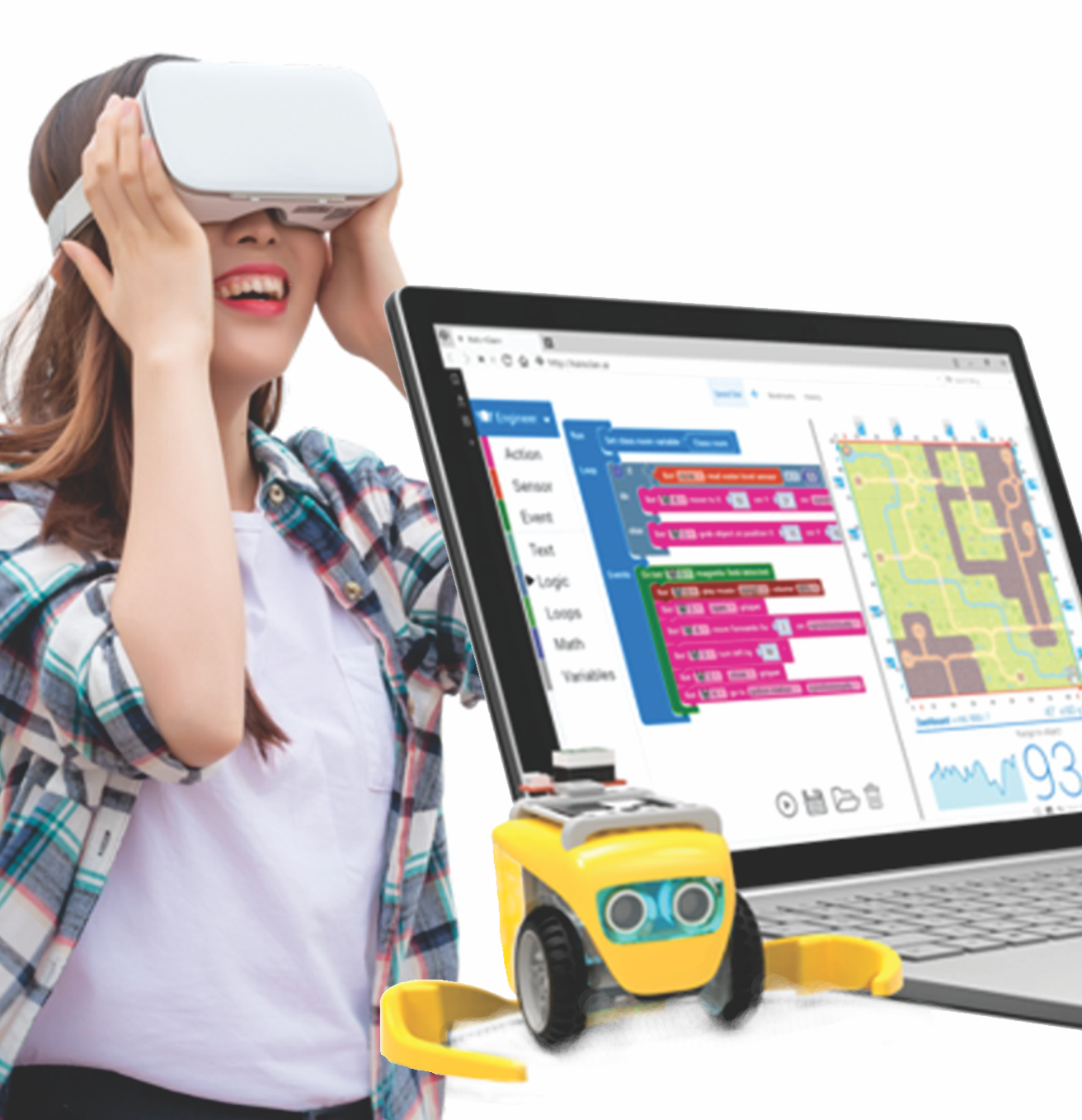 Student Using VR To Learn