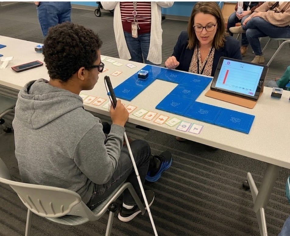Low Vision Student Coding with KaiBot